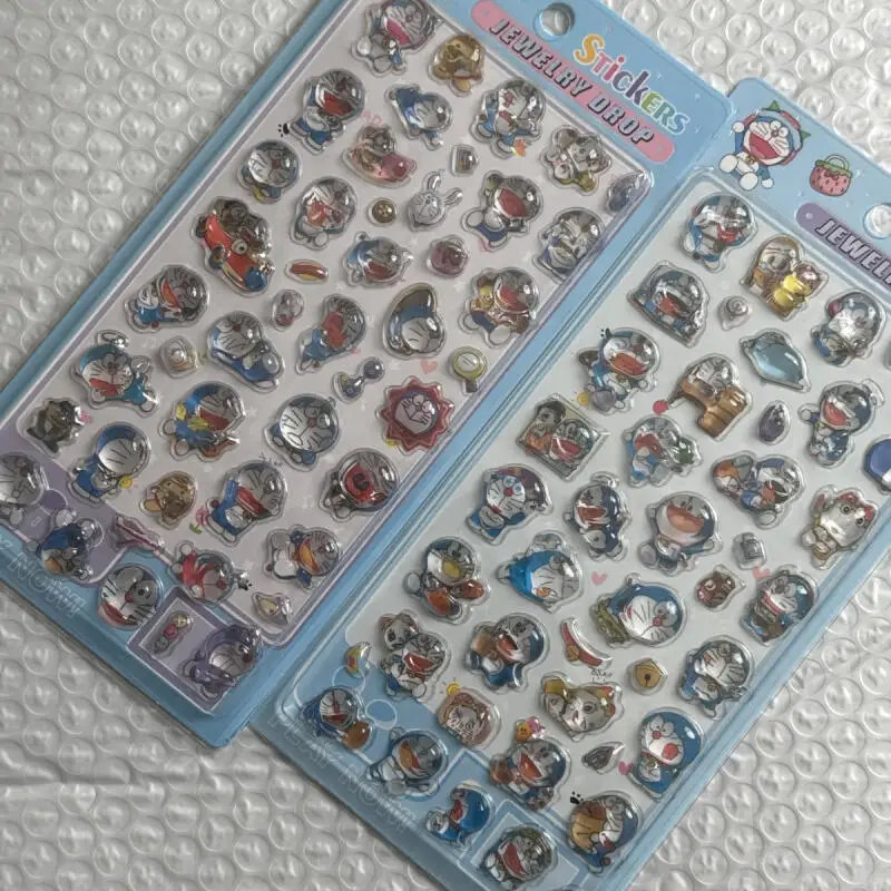 

New Doraemon Cartoon 3D Relief Anime Peripheral Stickers Cute Decorative Accounting Toys Birthday Gifts for Boys and Girls