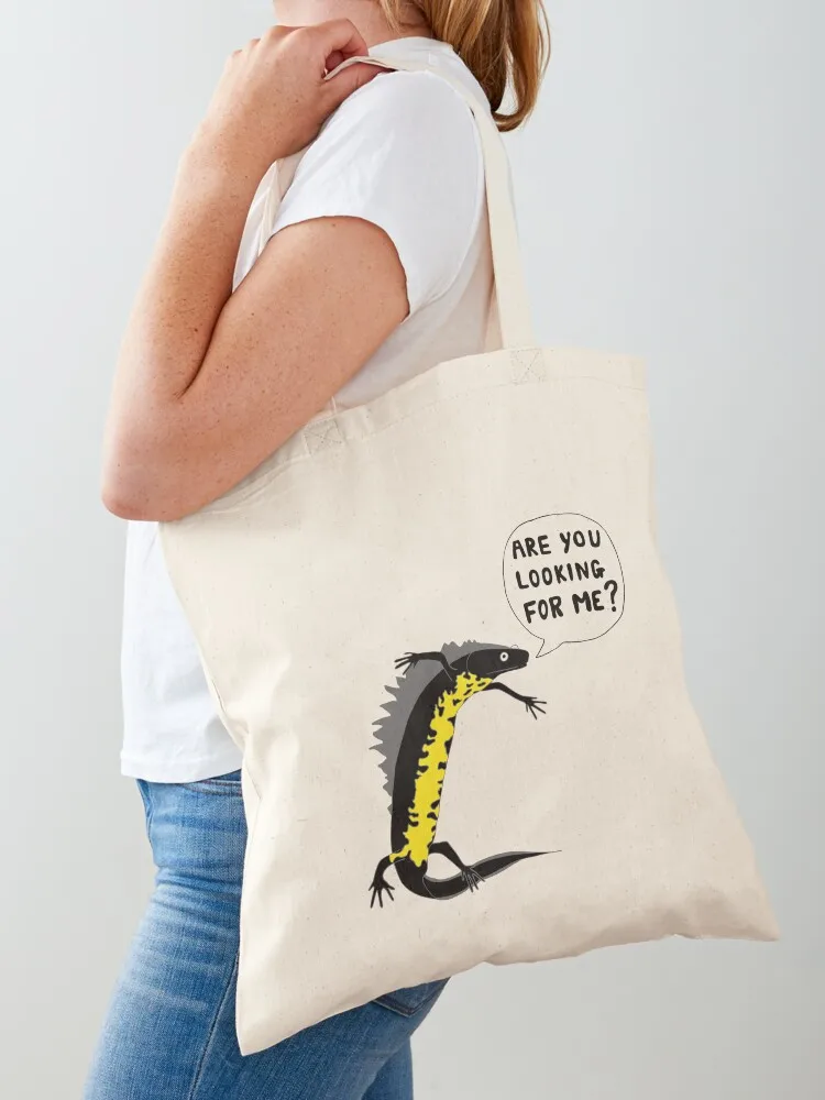 

Ecology Cute - The Great Crested Newt! Tote Bag bags woman 2025 Women's shopping bag tote bag men supermarket folding
