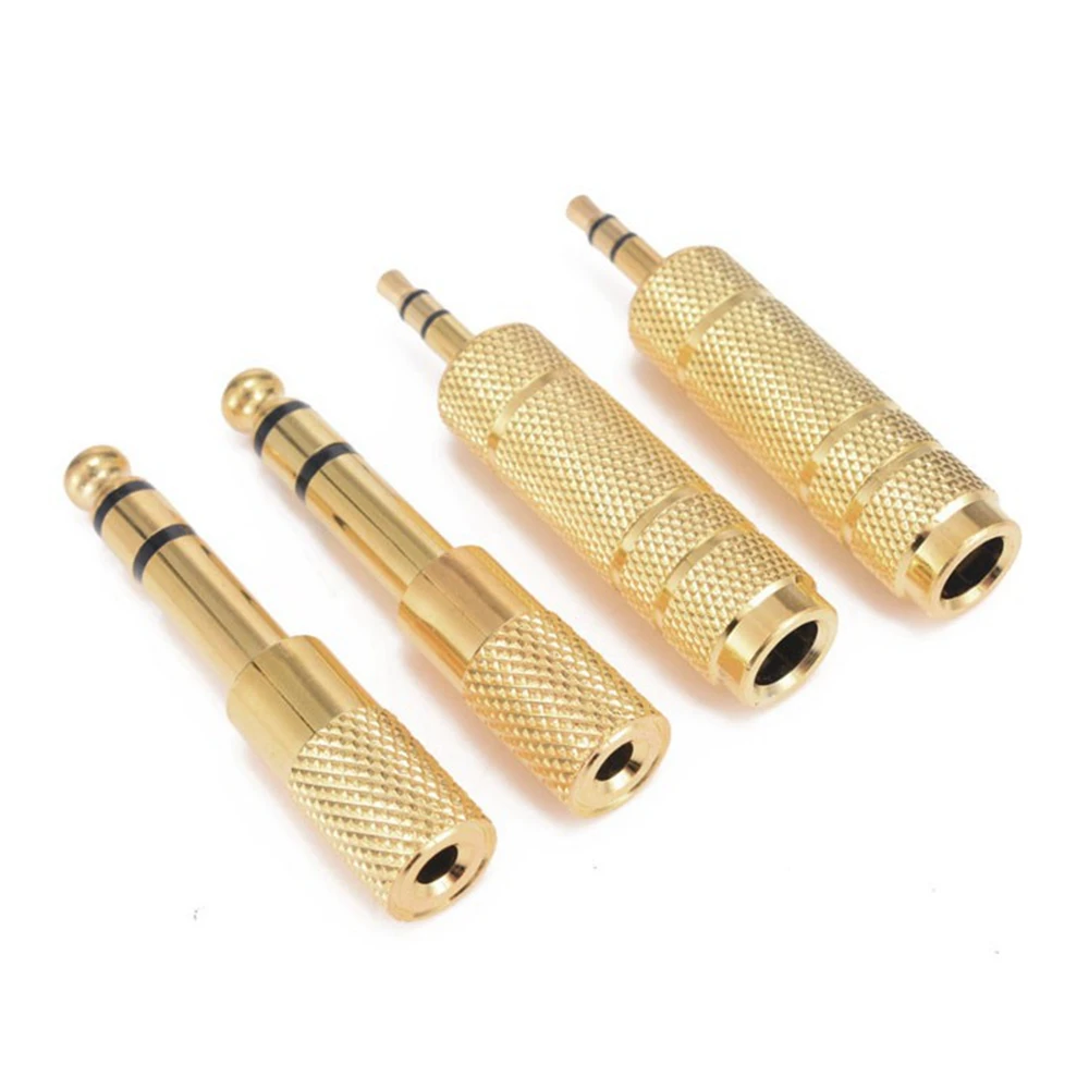 1pcs 6.35 Male to 3.5 Female 2 Pole Mono Adapter Plug Jack Headphone Adapter Connector Terminals Electric Piano Audio Connec