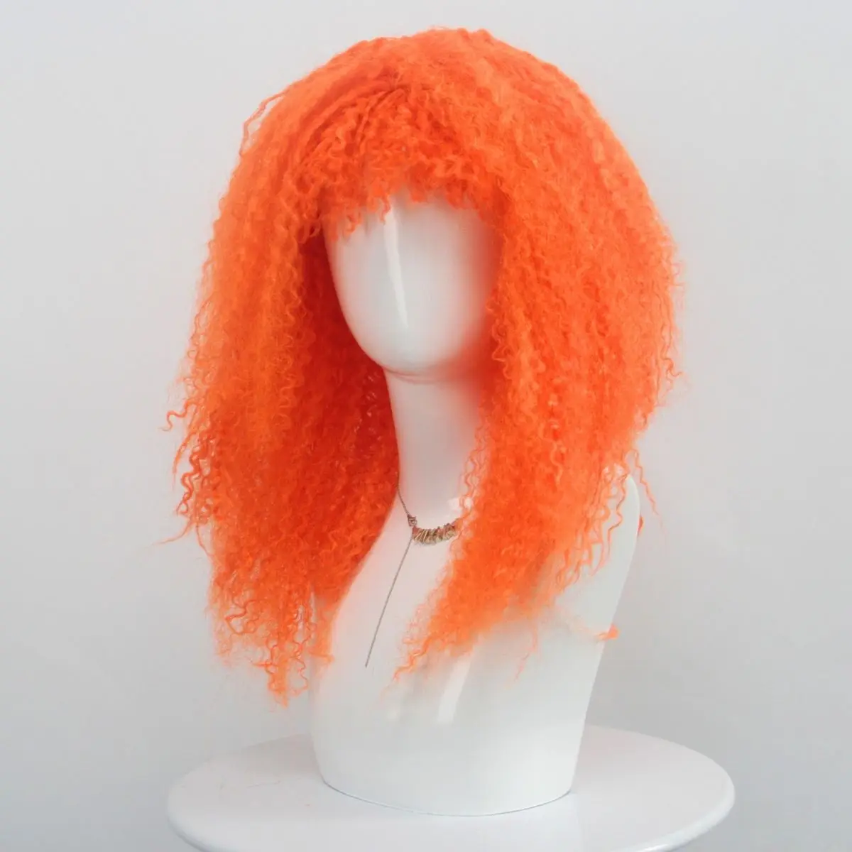 Halloween Christmas Party Colorful Gradient Fluffy Synthetic Wig
