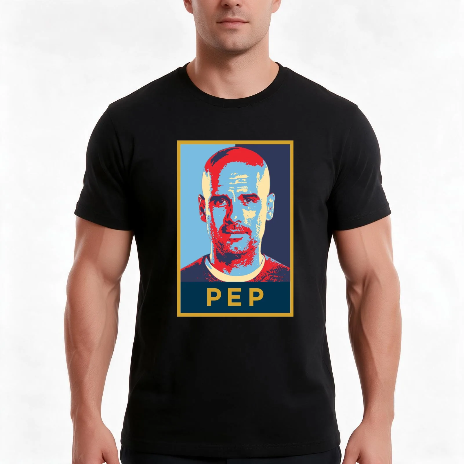 Pep Guardiola Artwork T-Shirt Summer Casual Cotton Tee Oversized Streetwear Tops Vintage Graphic Print Unisex Men Women