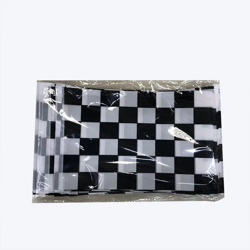 Bandera ondeante de carreras a cuadros blanca y negra – Manual para eventos - imagen 2