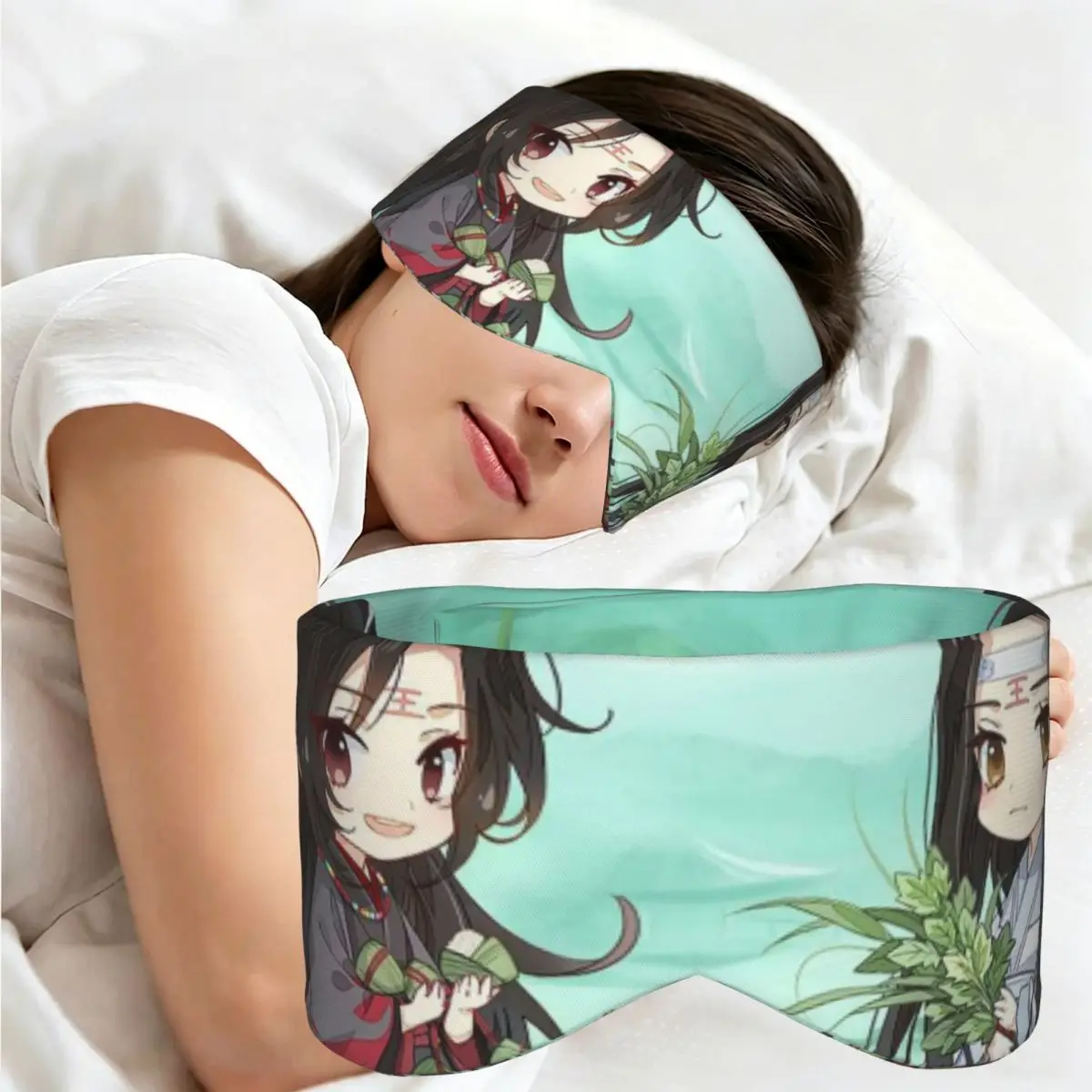 Antifaz para Dormir Anime Mo Dao Zu Shi 2, Bloqueador de Luz, Portátil, para Niñas y Niños, para la Oficina, Siesta, Regalo, Antifaz para Dormir