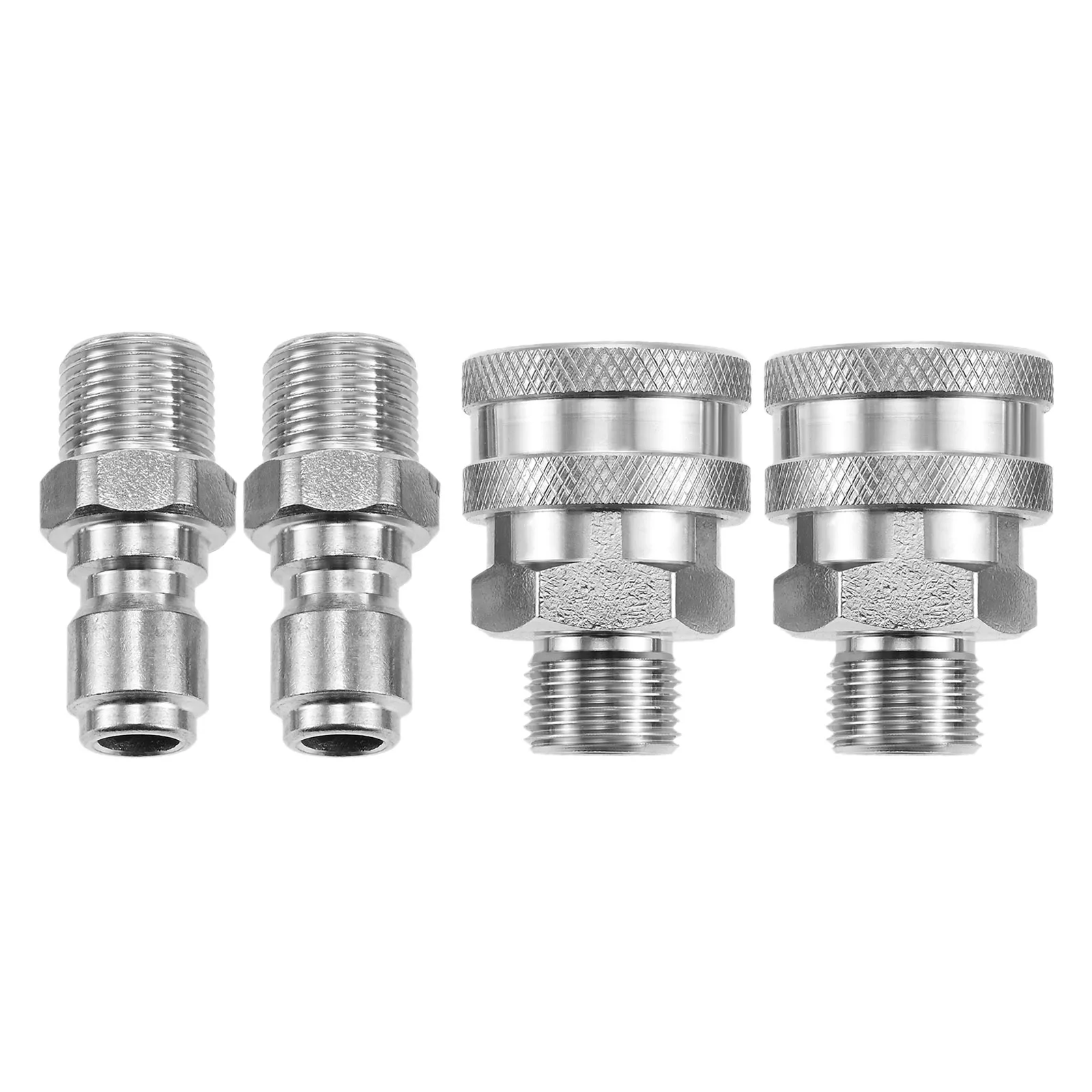 

4 шт., 3/8 дюйма, комплект быстрого отключения для мойки высокого давления, 5000 фунтов на квадратный дюйм, садовый шланговый насос, быстроразъемные фитинги, набор адаптеров для мойки высокого давления