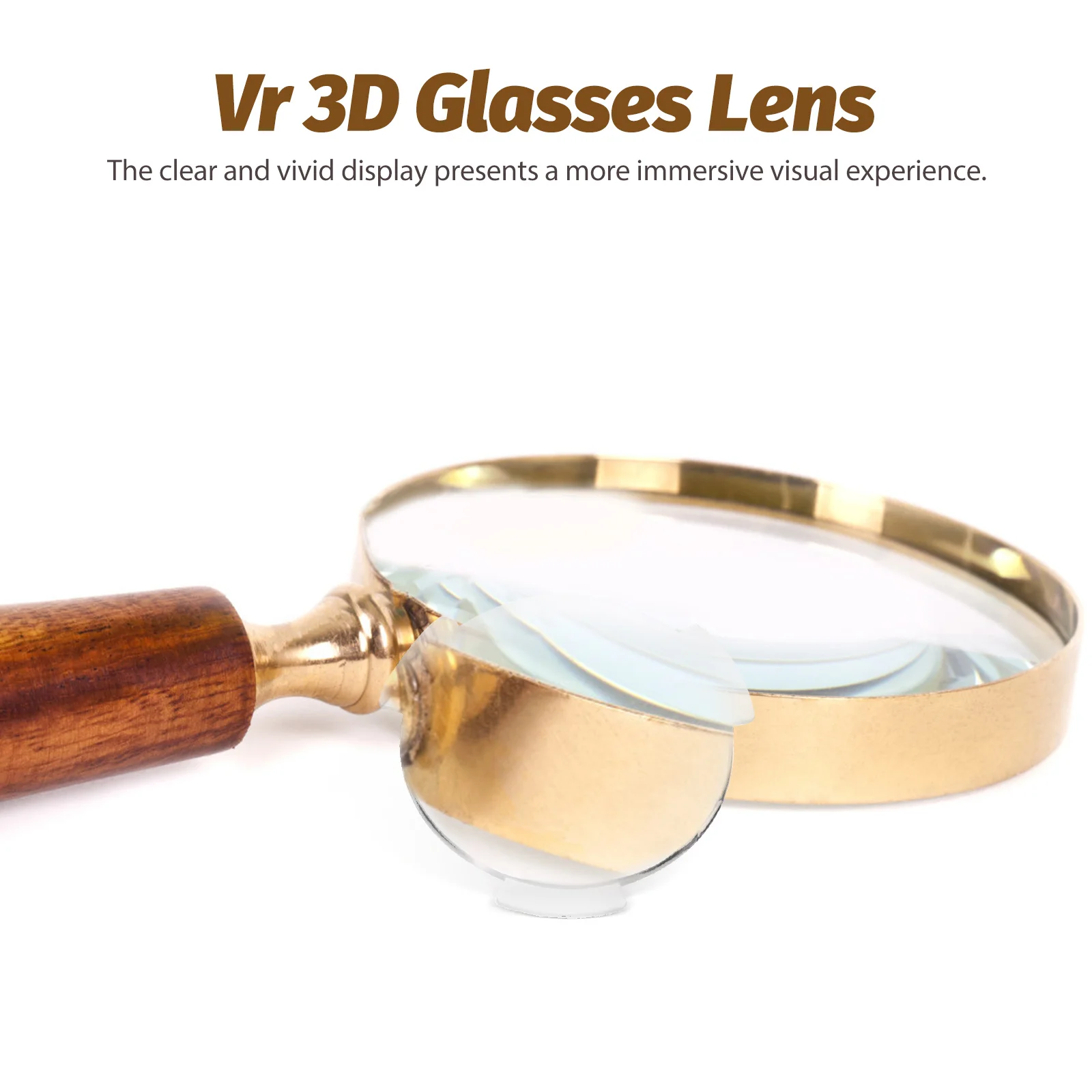

20pcs VR Glasses Lenses 3D Replacement 25mm Diameter 45mm Focal Length Biconvex Magnifying Lens for Headset Plastic Eyeglasses