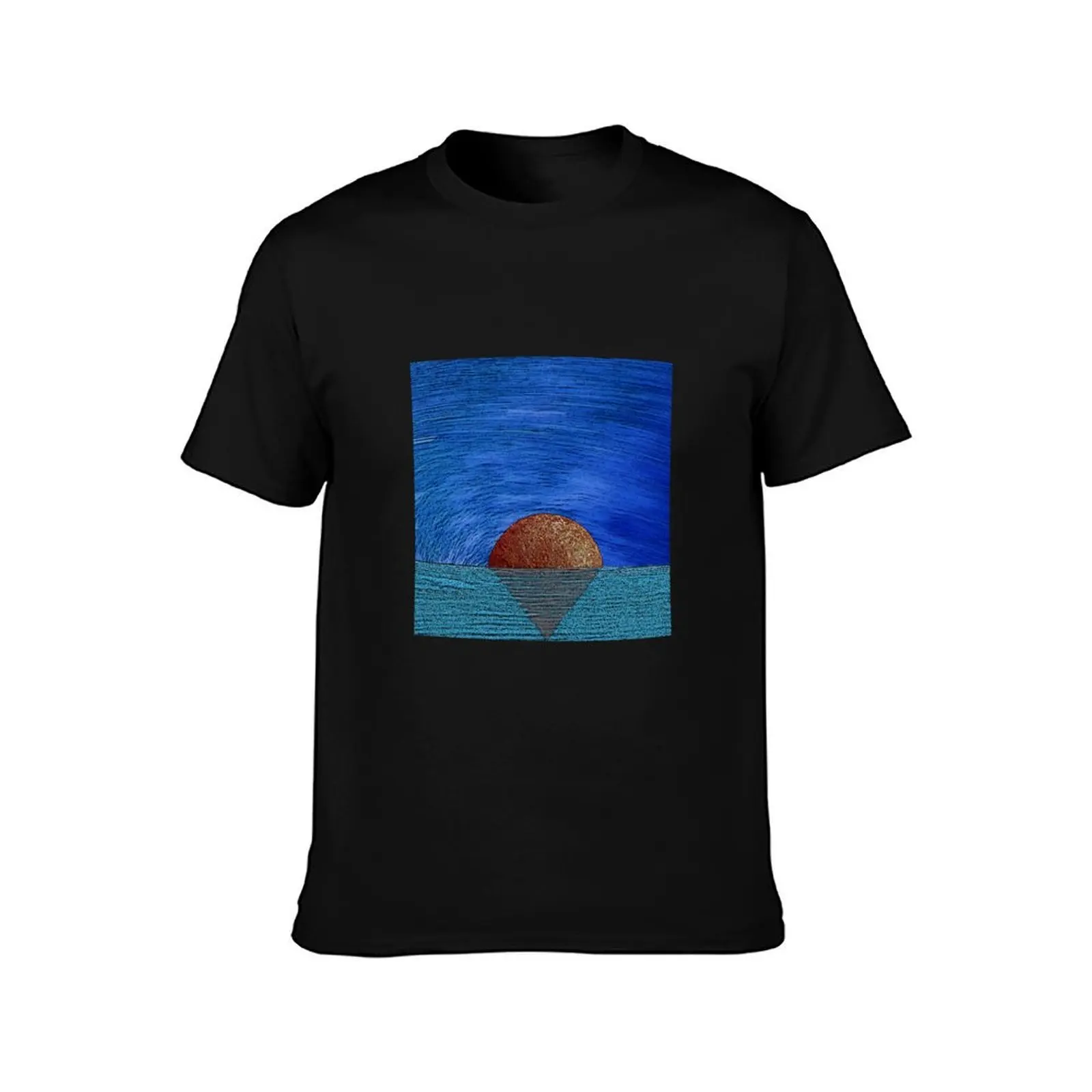 blood moon ascending T-Shirt Summer Casual Cotton Tee Oversized Streetwear Tops Vintage Graphic Print Loose Fit Short Sleeve