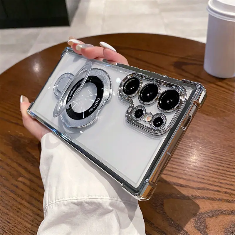 For Samsung Galaxy S26 Ultra Case Magnetic Ring Holder Luxur