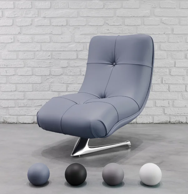 

Современное дизайнерское кресло с крыльями из натуральной кожи, мягкий шезлонг для гостиной, столовой, спальни