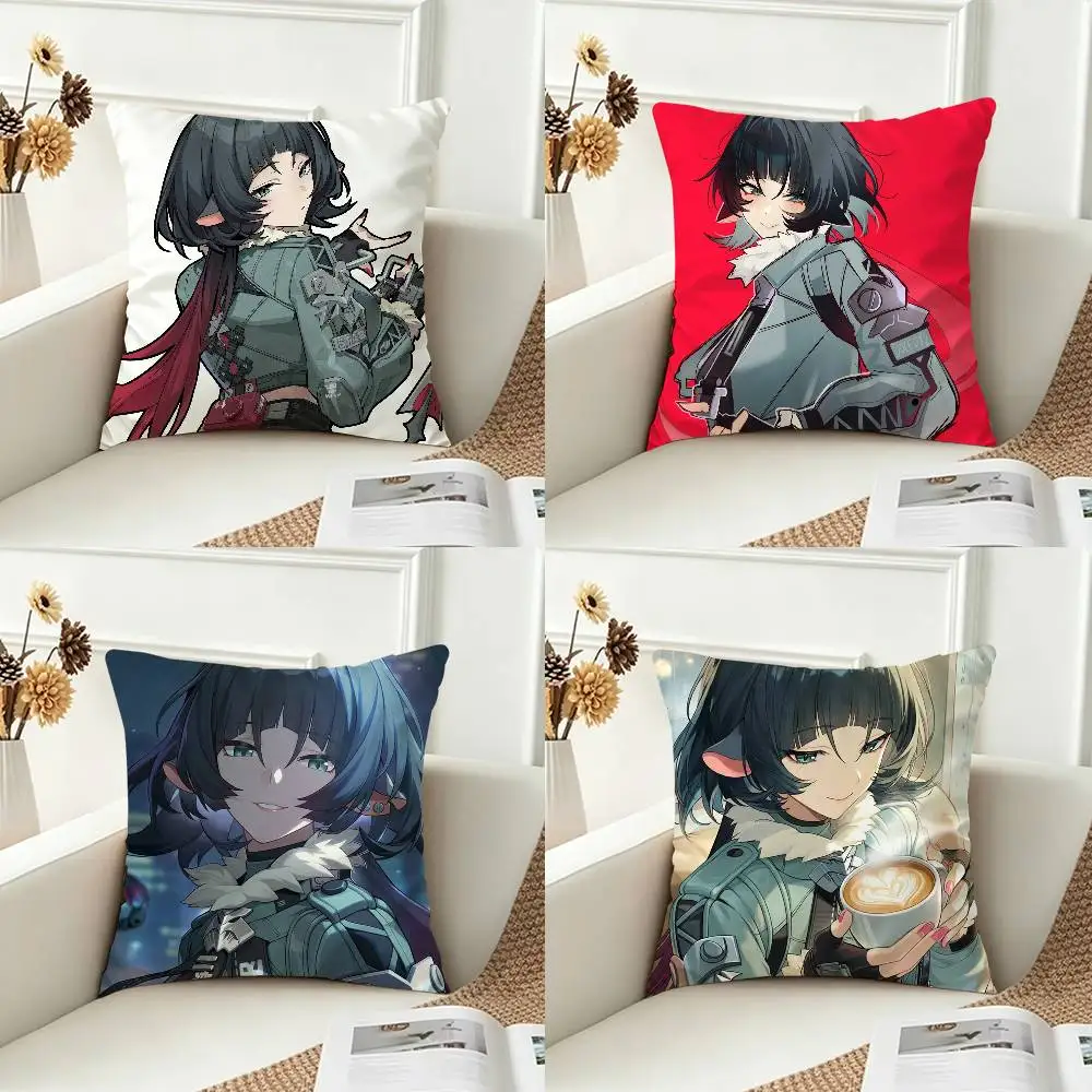 J-Jane Doe  Double-sided Printed Square Decorative Cushion Cover for Sofa Living Room Home Decor