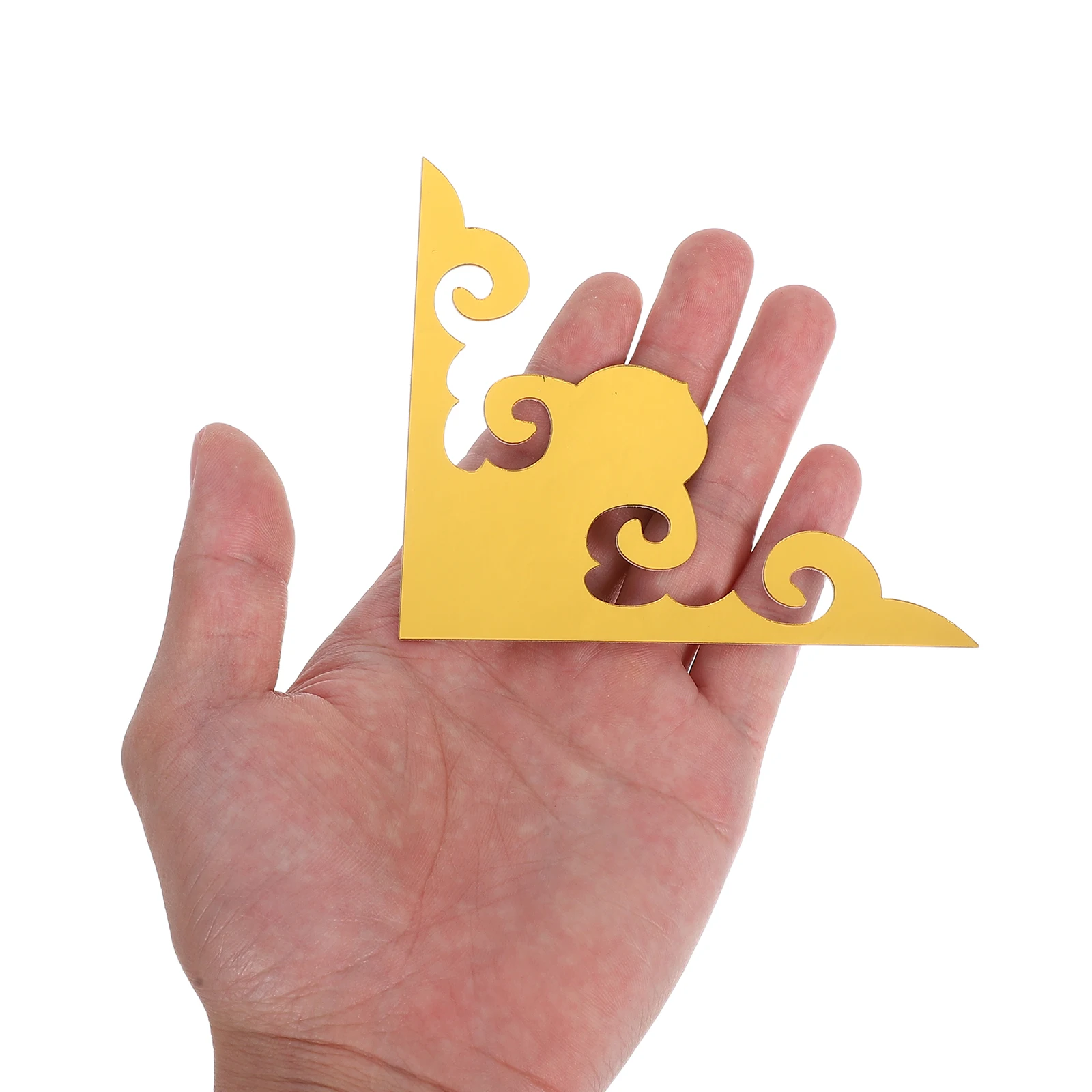 

12pcs Mirror Facing Corner Stickers 3D Acrylic Living Room Decor Home Wall Bathroom Car Decals Adhesive Enhancement