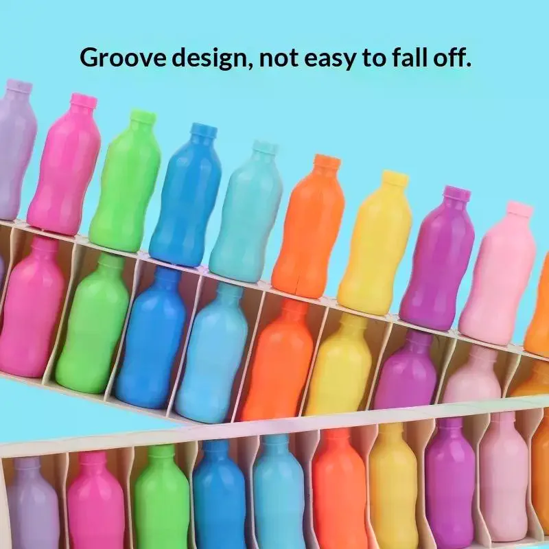 1Set Guess The Bottle Game Puzzle Colorful Classification Toy For Kids Memory Training Games Parent-child Interaction Board Game