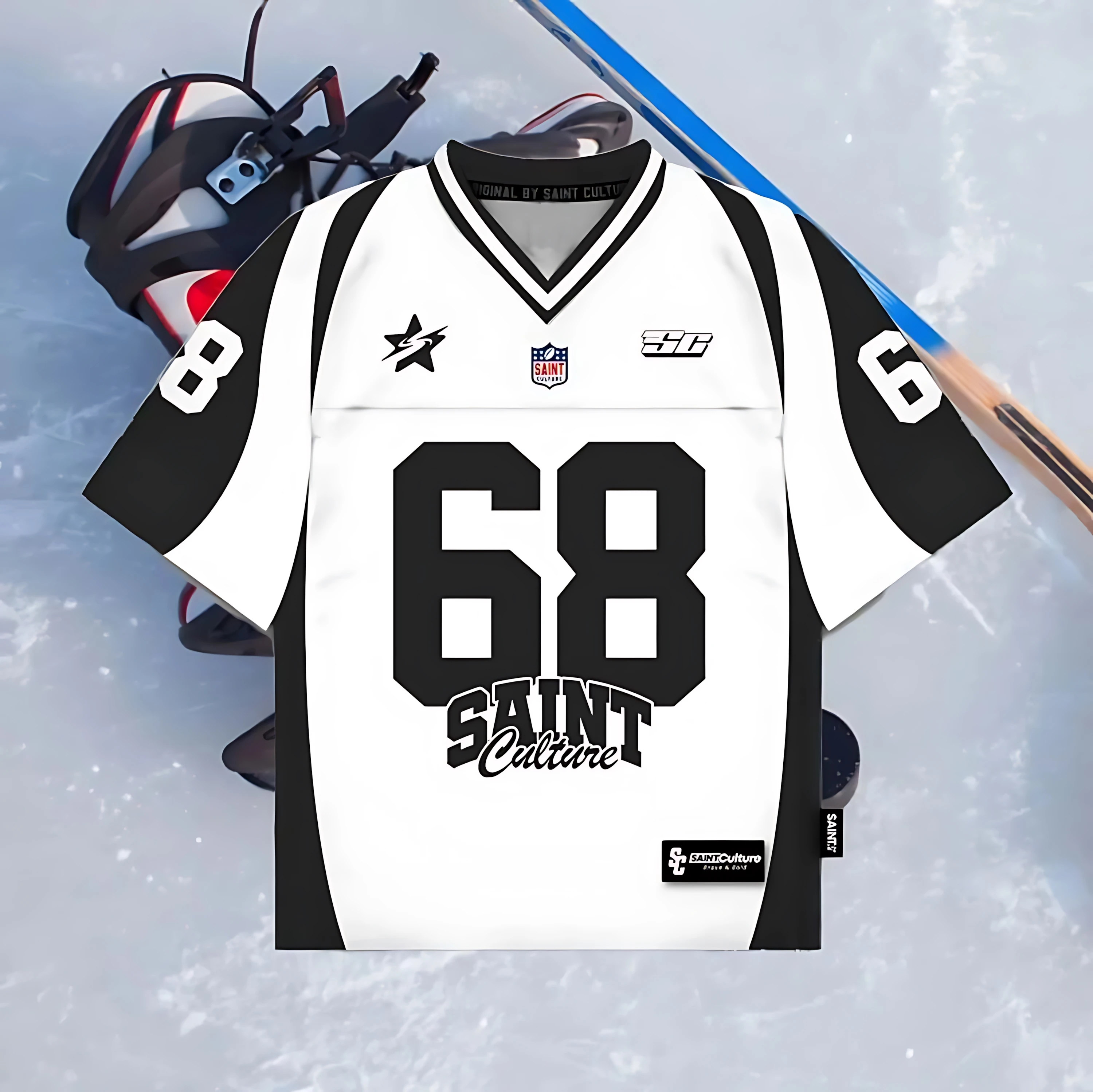 

2025 Summer New Men's V-neck T-shirt mesh breathable casual sporty digital print Street men's T-shirt