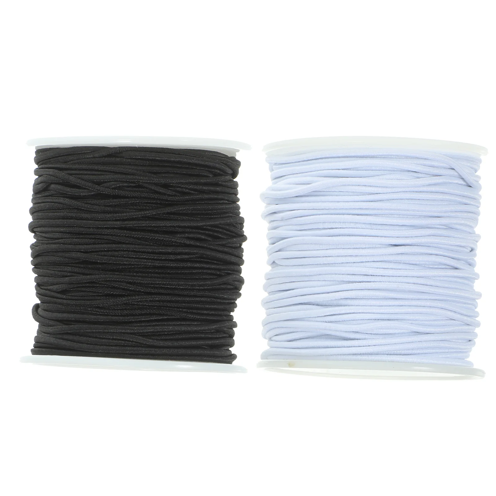 

2 Rolls Jewelry Diy Replacement Cord Stretchy Bracelet Beading Thread Elastic Making Craft Rubber for