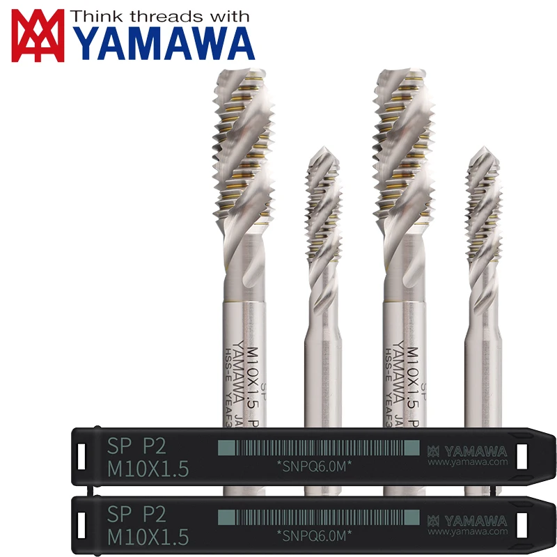 Japan Original YAMAWA Spiral Fluted/Spiral Pointed Tap  + SP M1.2 M1.5 M2 M3 M4 M5 M6 M8 M10 M12 Machine Screw Thread Taps