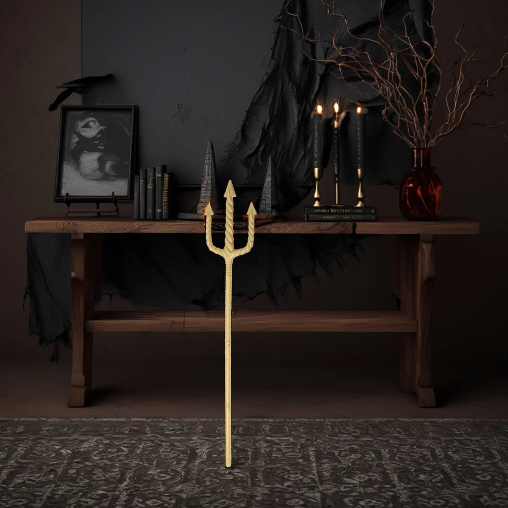 อุปกรณ์ประกอบฉากปาร์ตี้ฮาโลวีน 2 ชิ้น รูปทรงส้อมปีศาจ ทำจากพลาสติก สำหรับคอสเพลย์ งานแฟนซี การแสดงบนเวที เด็กและผู้ใหญ่