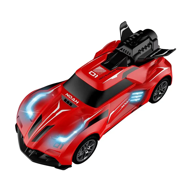 Mango de coche de Control remoto por pulverización, simulación de cuatro vías, coche deportivo de carreras de alta velocidad, coche de juguete eléctrico para niños