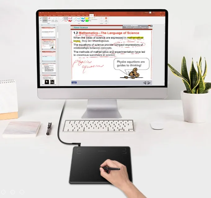 Stock H430P Animation Design Artist Board Electronic Signature Pad Digital Pen Graphic Drawing Tablet view 2