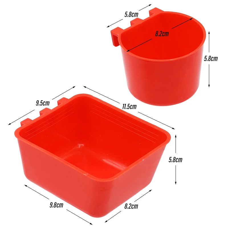 Bird Feeder Water Bird Cage Parrot Plastic Drinking Bowls Water Drinker for Pigeon Quail Chicken Duck Bowls And Drinkers 1 Pc