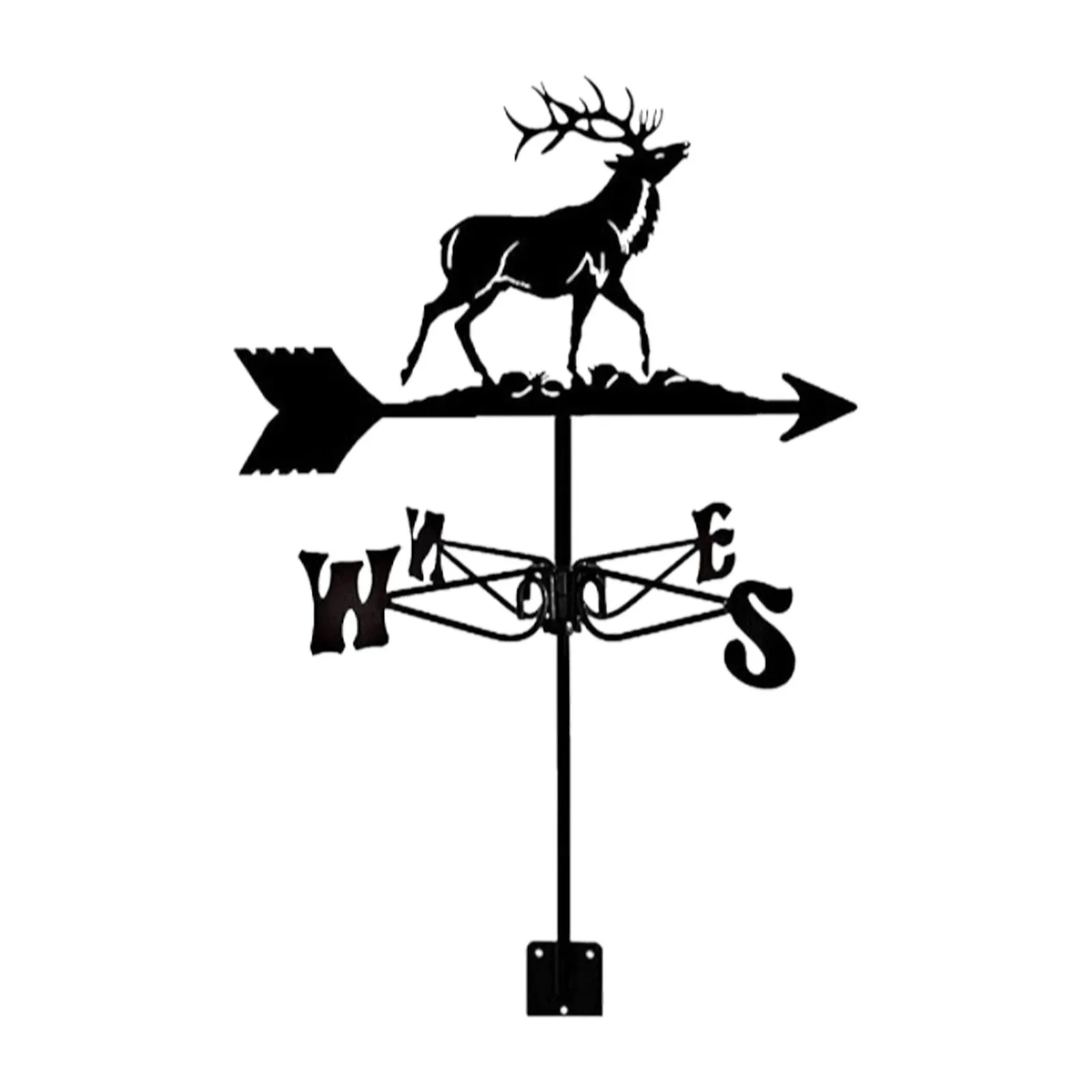 Metal Weathervane Garden Weather Vane Deer Weather Vane With Bracket For Garden Roof