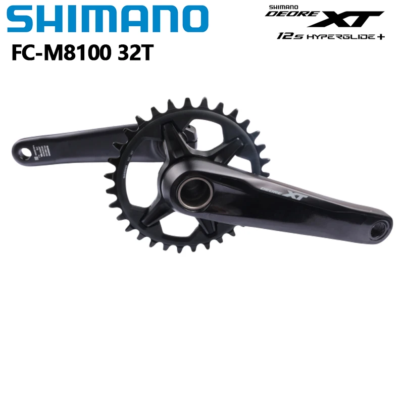 SHIMANO XT M8100 M8120 12s MTB Kurbelgarnitur Mountainbike 170mm 175mm 32T 34T 36T Kettenblatt MT801 Tretlager Original Shimano – Detail 2