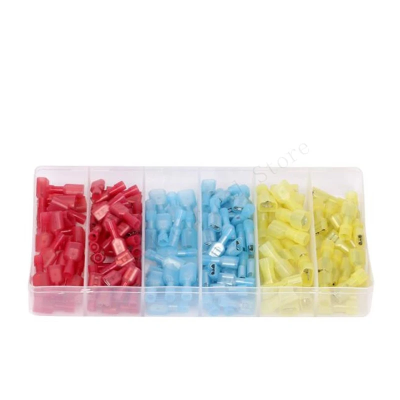 160pcs box nylon terminal nylon terminal combination nylon plug-in set
