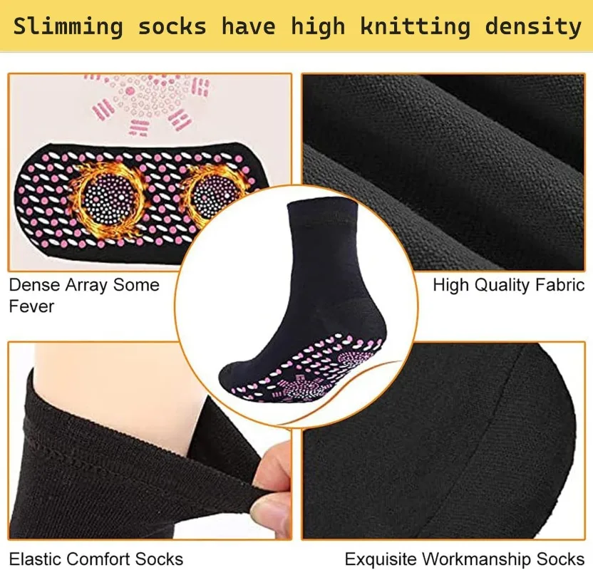 1–10 Paar Akupressur-Therapie-Socken für Männer und Frauen, atmungsaktiv, bequem, thermisch, gegen kalte Füße, warme Gesundheitspflege-Geschenksocken – Detail 5