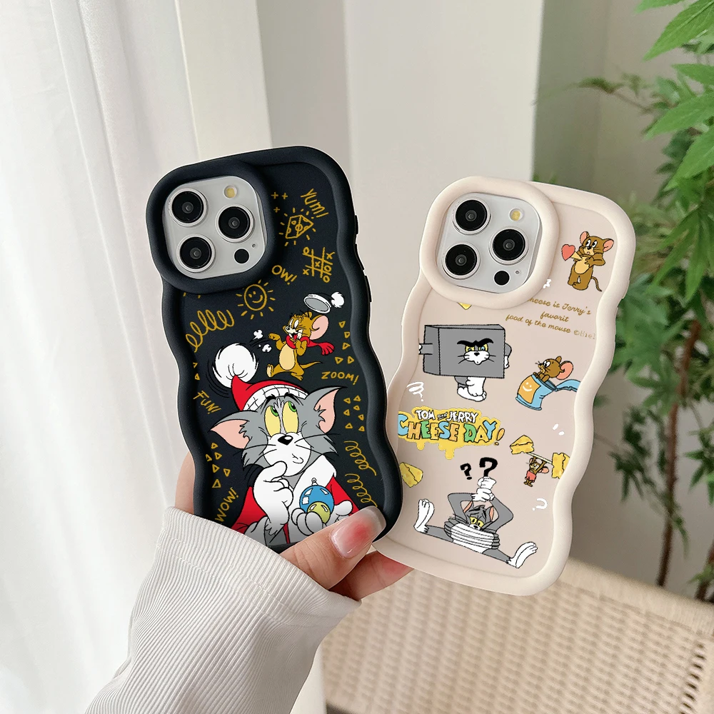 Cartoon Cute Toms Jerries Phone Case For Samsung A05S A10S A11 A12 A20S A21S A13 A14 A55 A54 A34 A53 A30 A32 A33 A73 5G Cover