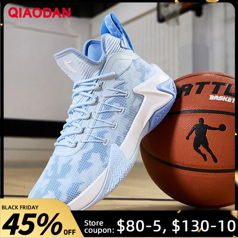

QIAODAN сетчатые баскетбольные кроссовки, мужские летние кроссовки 2024, дышащие молодежные боевые износостойкие профессиональные кроссовки XM25200105F