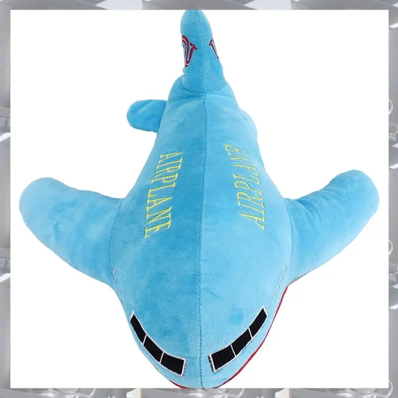 A84F-New 40Cm Large Size Simulation Airplane Plush Toys Kids Sleeping Back Cushion Soft Aircraft Stuffed Pillow Dolls