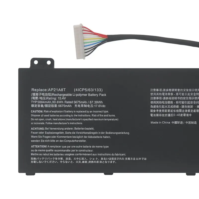 High Quality AP21A7T Battery AP21A8T 15.4V 90Wh for AN517-55 18 PH18-71 300 PH315-55 PH317-56