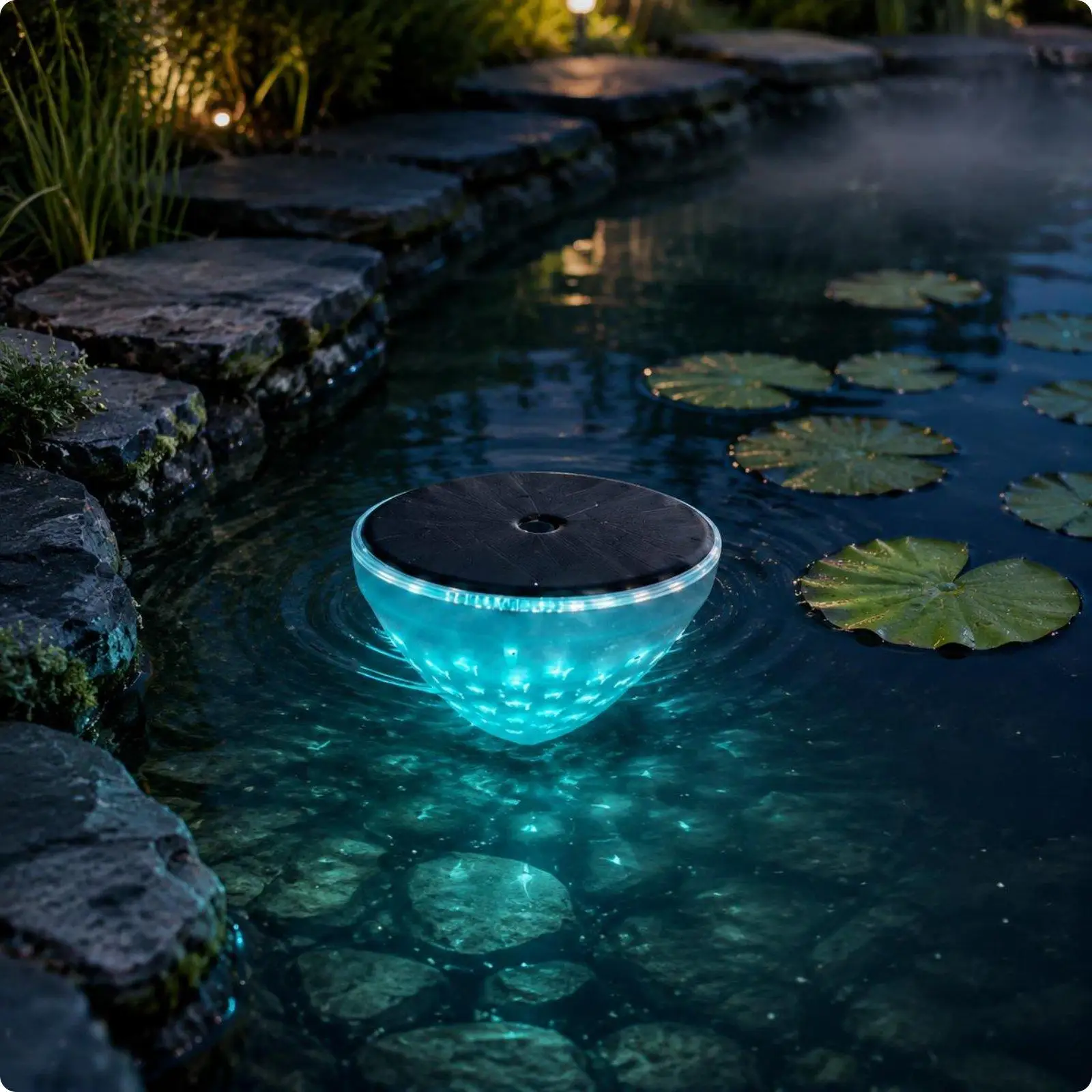 Buoyant Outdoor Floating Light Colorful Solar Pond Lamp Waterproof LED Sphere for Garden Landscape Lighting