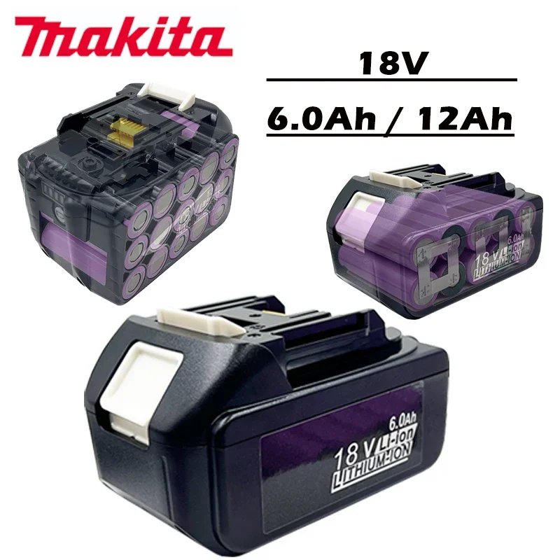 

100% Compatible 18V 6.0Ah/12Ah Rechargeable Power Tool Battery Li-ion Replacement LXT BL1860B BL1860 BL1850 DHP482RFX9