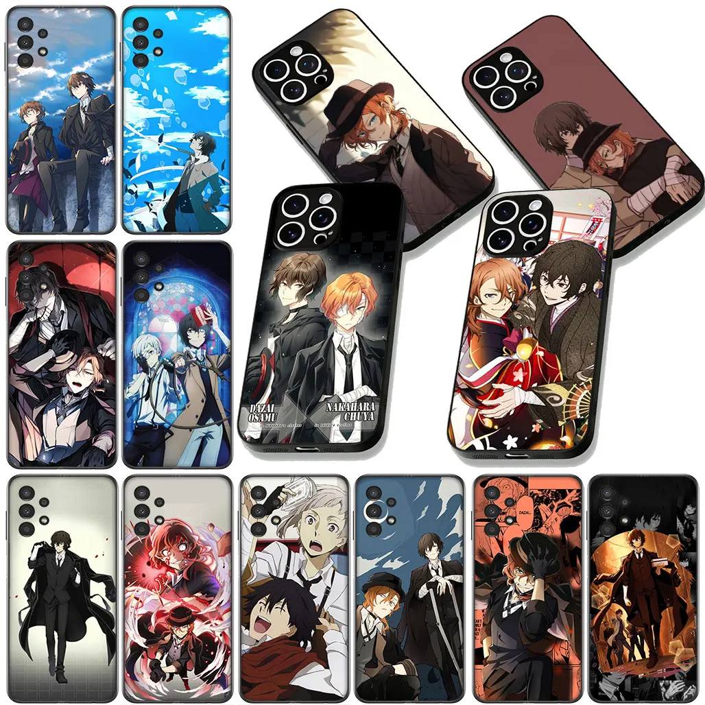 Чехол для камеры Bungou Cartoon Stray Dogs для Samsung Galaxy Note 20 9 8 S8 S10 S9 Plus A54 A33 A21S A31 M15 S10E A17 Чехол