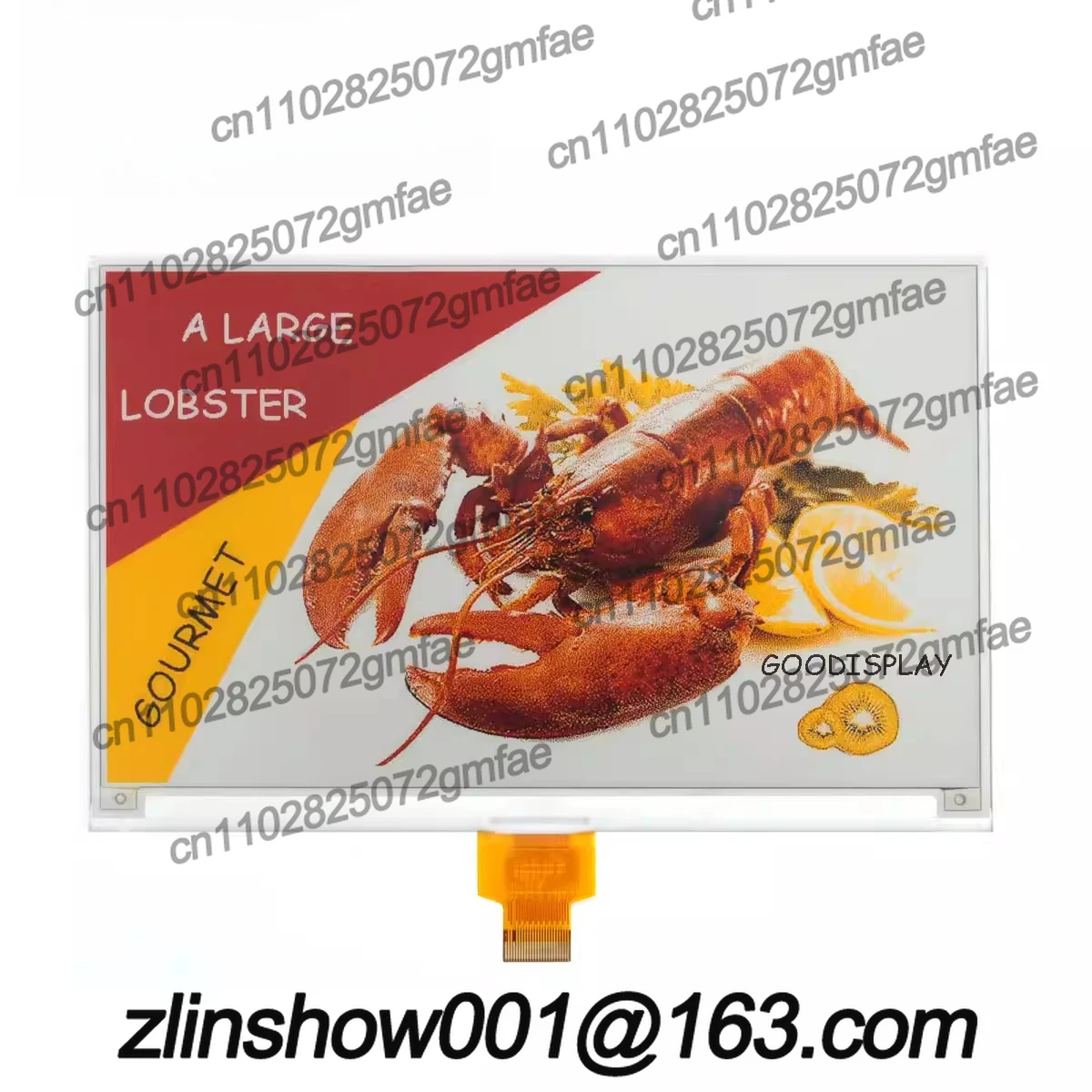 7.5 inch four-color eink electronic paper module SPI display resolution 800x480 GDEM075F52