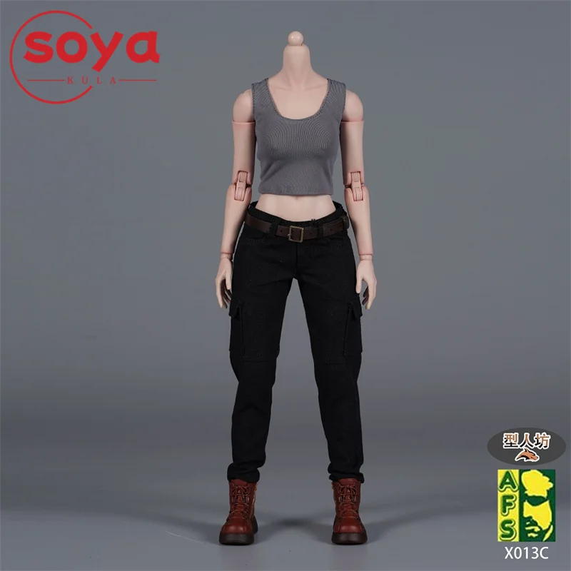 AFS X013-ropa táctica femenina a escala 1/6, chaleco de combate, pantalones de trabajo, modelo de ropa para muñecas corporales de figura de acción de soldado de 12"