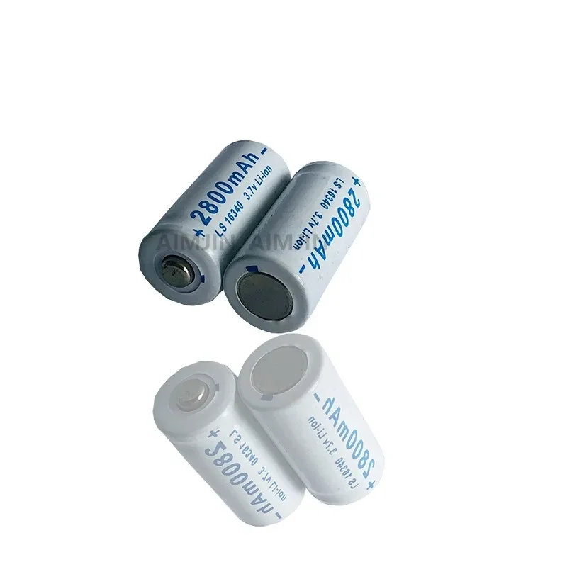 2023 AIMJIN CR123A RCR 123 ICR 16340  2800mAh 3.7V For Safety Camera Rechargeable Battery Lithium Ion L70 Plus Charger