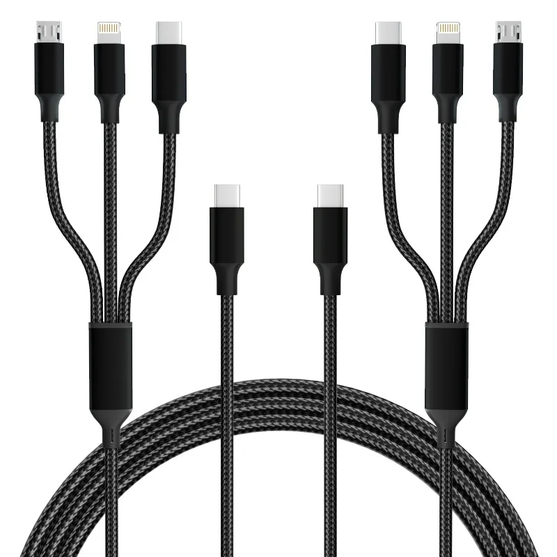 2Pcs 3 In 1 Fast Ch…