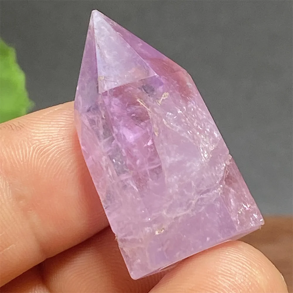 1PC Natural Amethyst Crystal Tower Glass Processed Sakura Pyramid Obelisk Home Decor Gift
