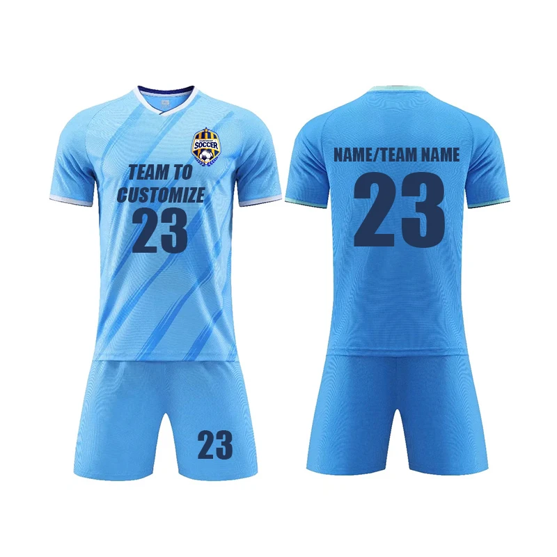 Custom Soccer jersey set print number men football team uniform Personality customization Children\'s Football Training Suit