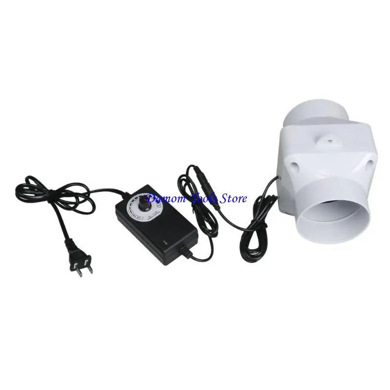 57BE Strong 75mm PVC Fan Pipeline Fan Fan Fan Fan For Kitchen and Bathroom and Factory Use