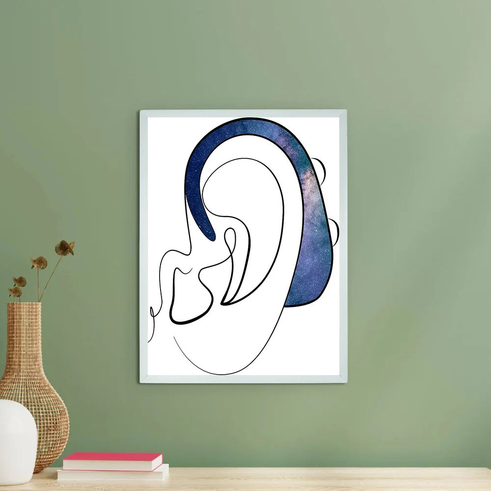 غير المؤطرة مجردة قماش جدار الفن الحد الأدنى خط صورة ديكور المنزل الحديث غرفة المعيشة غرفة نوم الشكل الهندسي المعاصر P #6