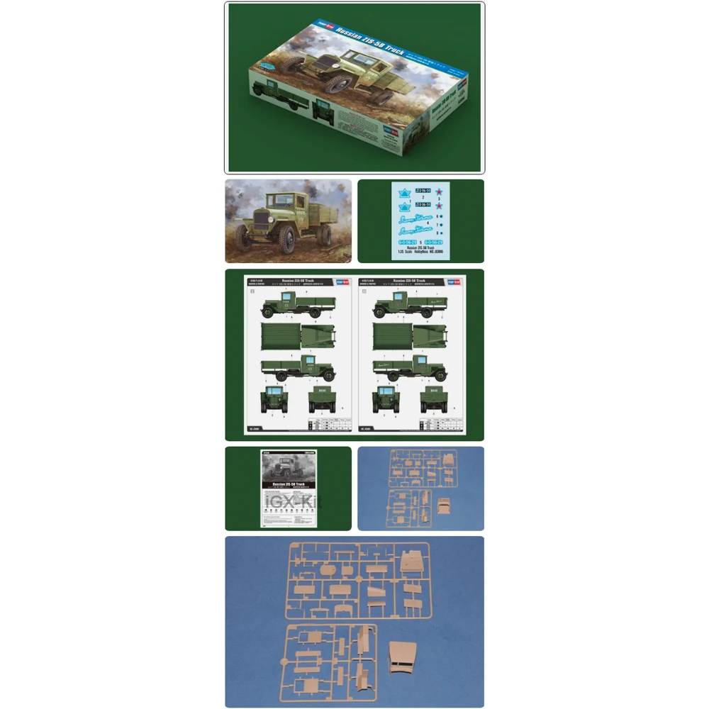 

Hobbyboss 83886 1:35 Scale Russian Zis5 Zis-5B Truck Armor Vehicle Car Plastic Model Building Kit Hobby Craft Assembly Toy
