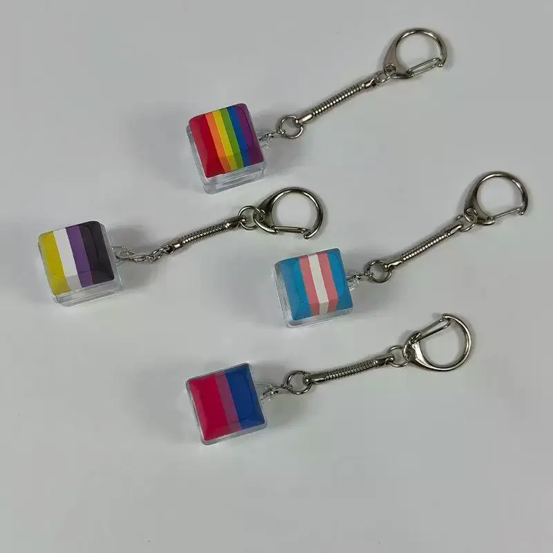 LED Color 1 Key Keyboard Key Toy Stress Relief DIY  Button Keycap Keychain Finger Keyboard Toys Relief Gifts For Adults