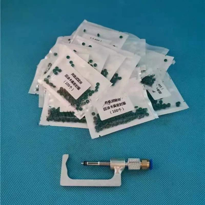 

Diesel Common Rail Injector Oil Return Clamp Fixture Seal Rings Washer Repair Tool