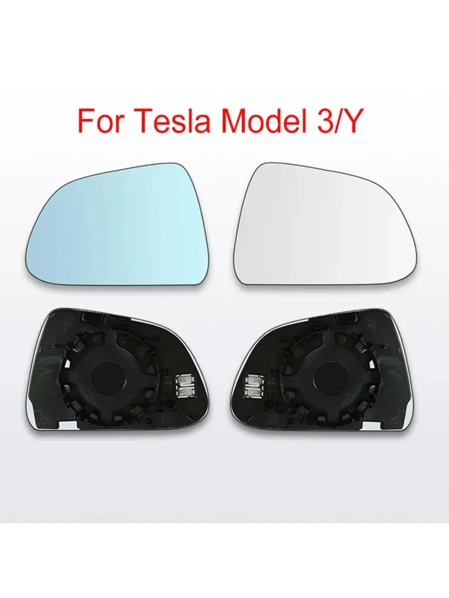 

Auto Left Right Side Heated Wing Rear White Blue Mirror Glass For Tesla Model 3/Y 2017 2018 2019 2020 2021