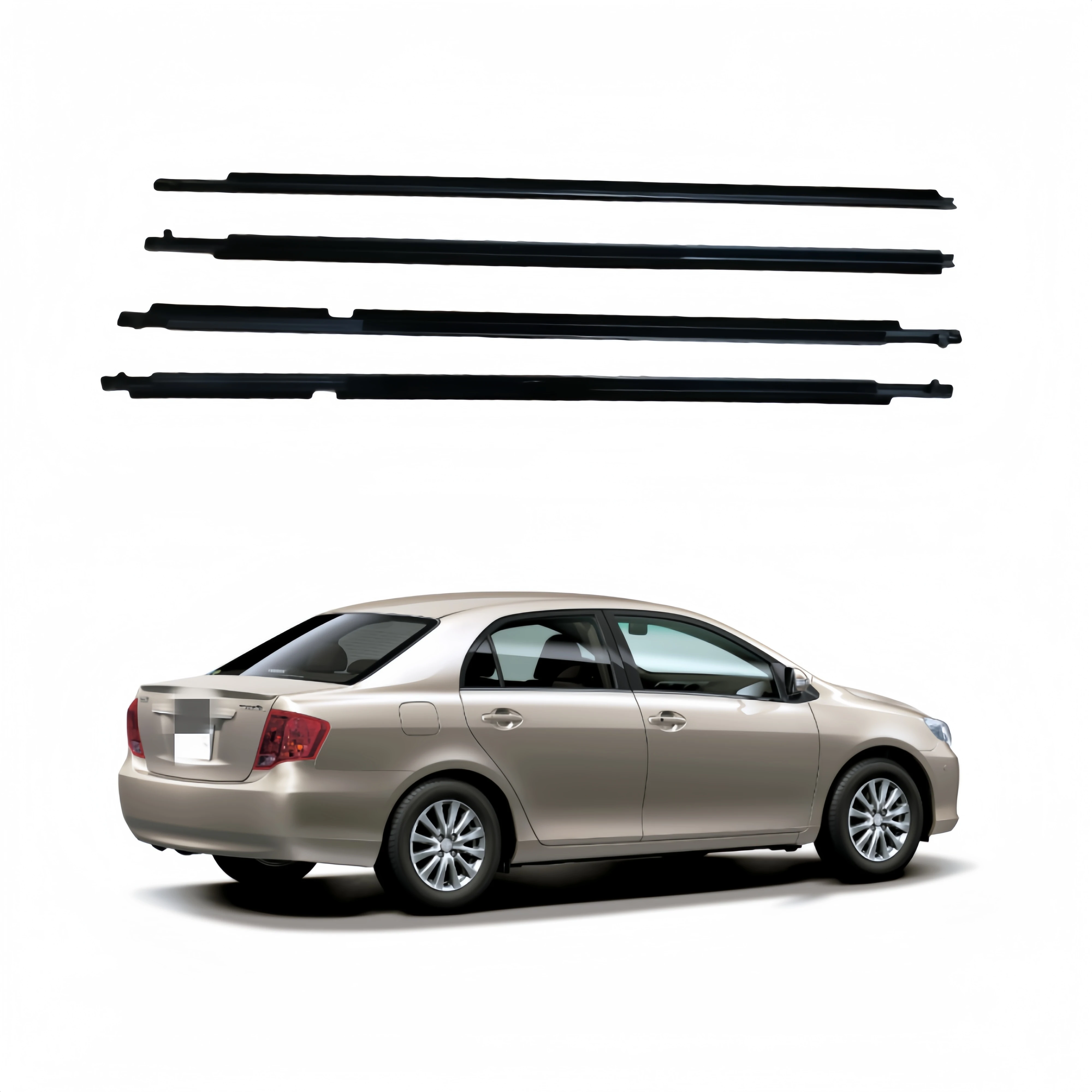 

Car Weatherstrip for TOYOTA Corolla AXIO Window Strip Molding Trim Outer Outside Belts NZE14 ZRE14 Molding Assy