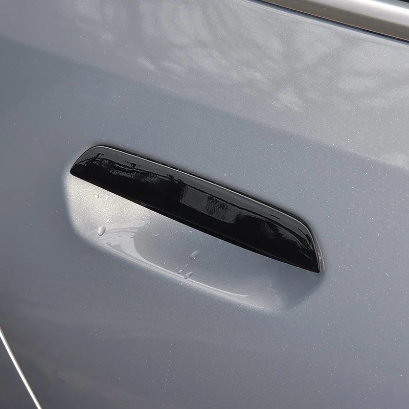 

Carbon Fiber Color Stickers Car Styling Door Handle Bowl Decoration Cover Trim For BMW 5 Series i5 G60 2024 Exterior Accessories