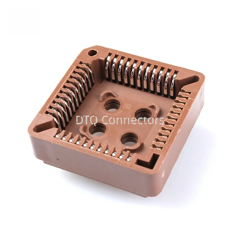 5Pcs PLCC IC Socket PLCC20 PLCC28 PLCC32 PLCC44 PLCC52 PLCC68 PLCC84 SMD DIP PLCC Socket Adapter In Stock 20 28 32 44 68 84 Pin