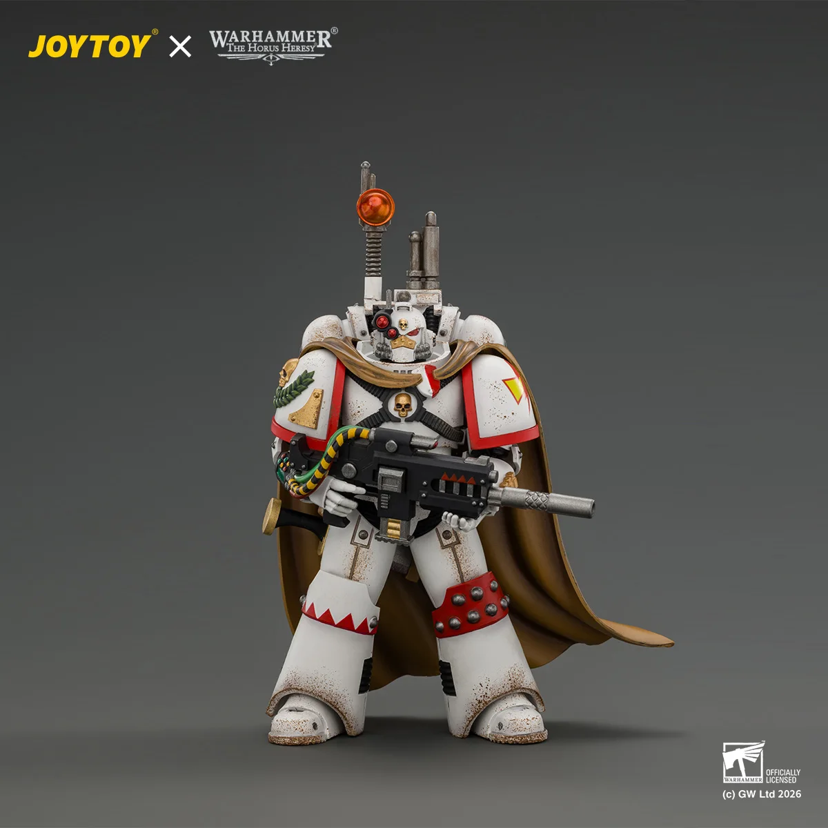 JOYTOY Warhammer The Horus Heresy 1/18 White Scars Legion Vigilator with Nemesis rifle and Bolt Pistol Action Figure Model Dolls