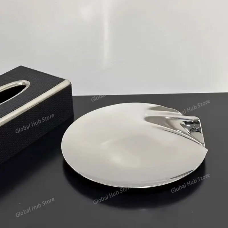 

Утолщенная тарелка с фруктами из нержавеющей стали 304 — цельный формовочный, стильный декоративный поднос для закусок и десертов